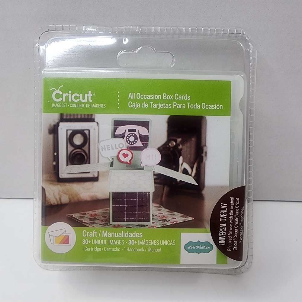 Cricut Cartridges All Occasion Box Cards - New SEALED 30 Objects 1 Envelope